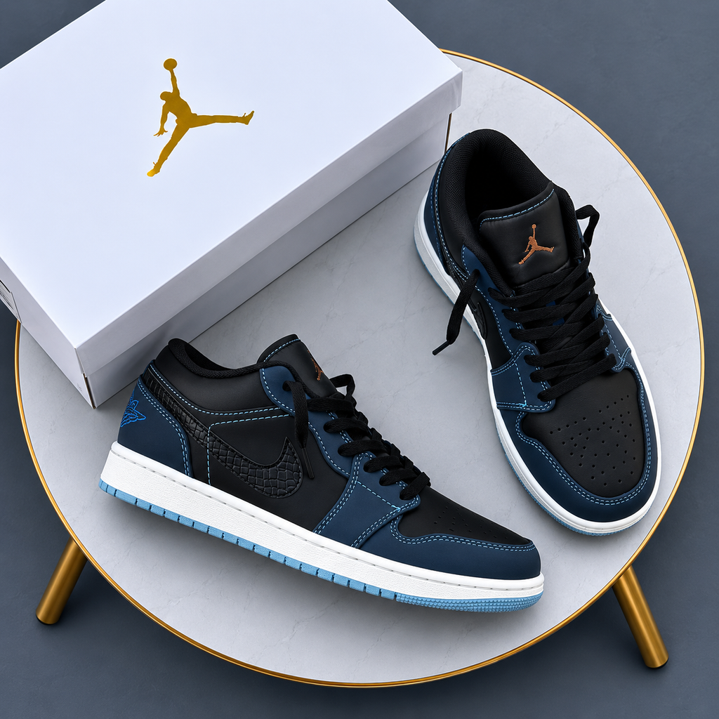 Air Jordan 1 Low SE “Black Dark Obsidian Snakeskin”
