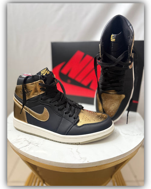 Air Jordan 1 High OG Metallic Gold | Premium Black & Gold Sneaker | Limited Edition
