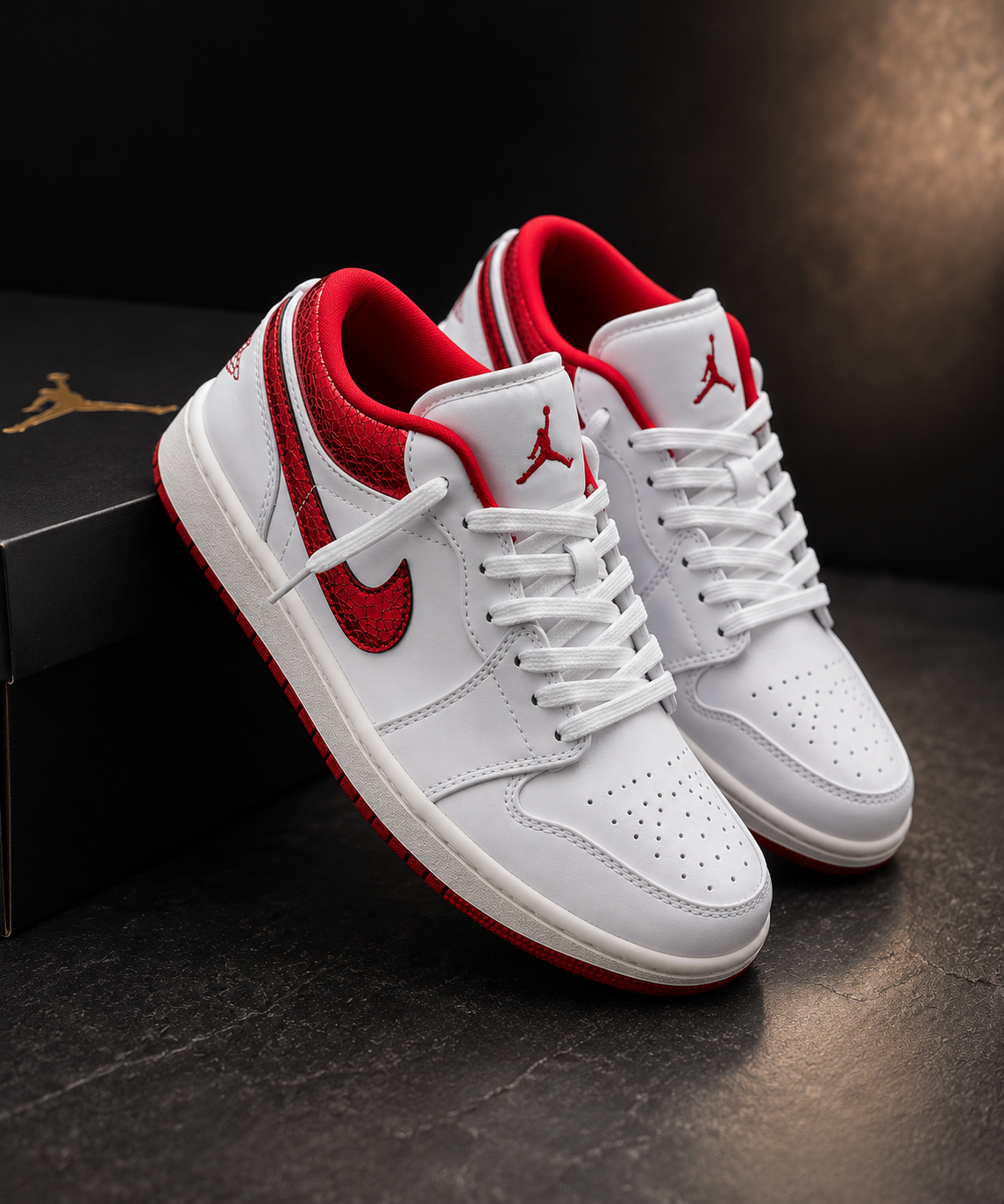 Air Jordan 1 Low “Ruby” Women’s – Sail/Varsity Red/Team Red
