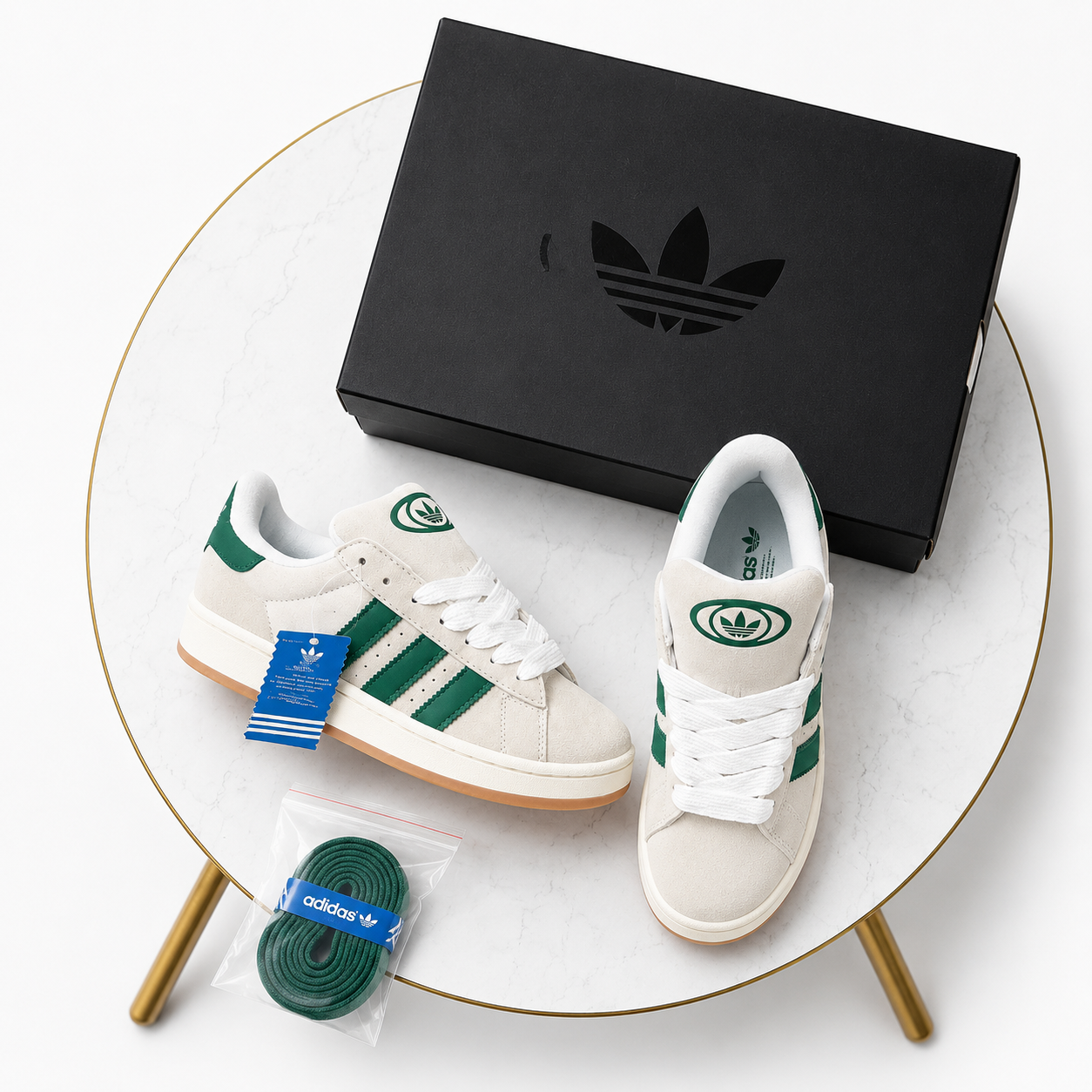 Adidas Campus 00s Green | Premium Suede Sneakers | Retro Streetwear Style