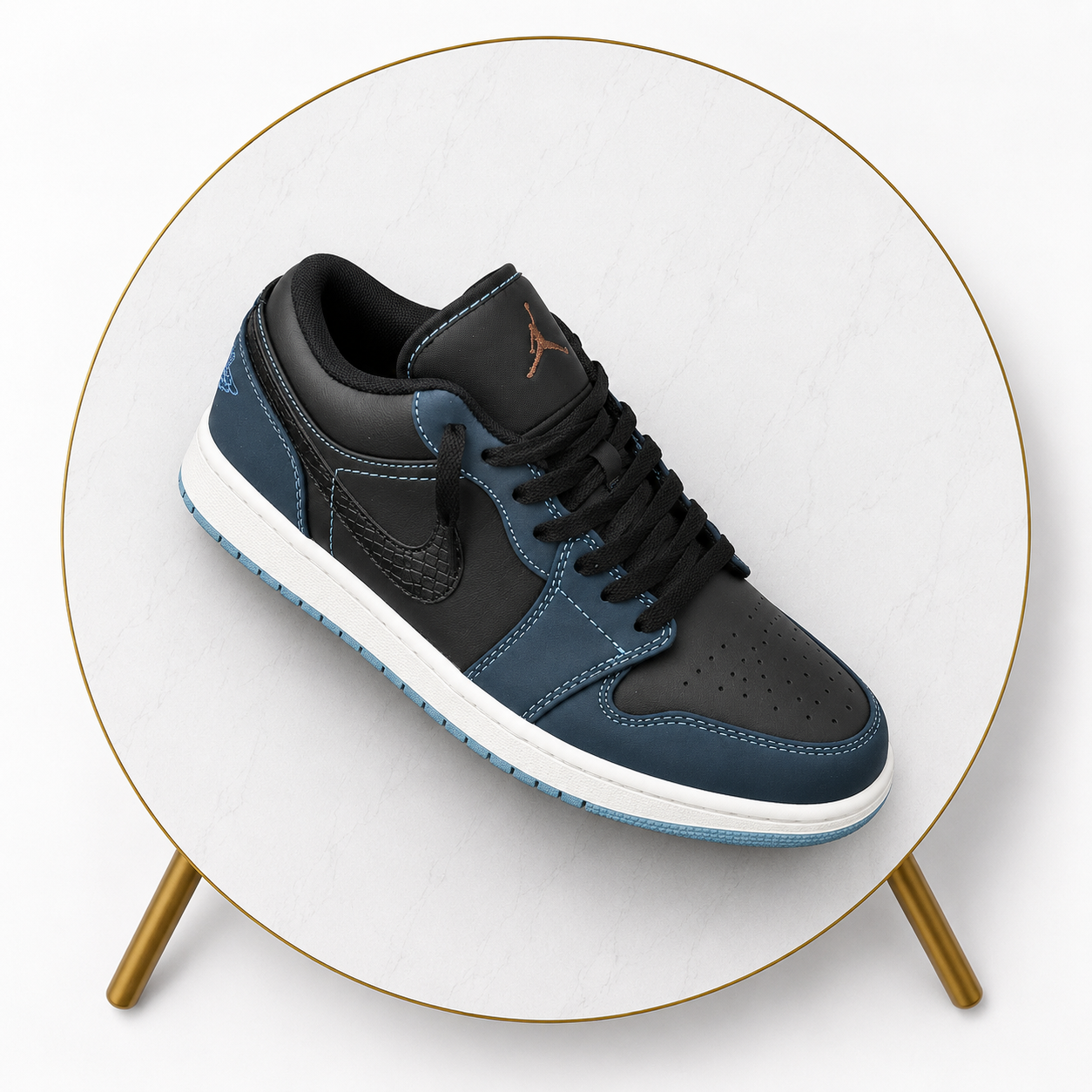 Air Jordan 1 Low SE “Black Dark Obsidian Snakeskin”