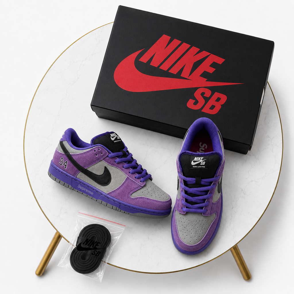 Nike SB Dunk Low Purple Suede – Court Purple & White Skate Sneakers