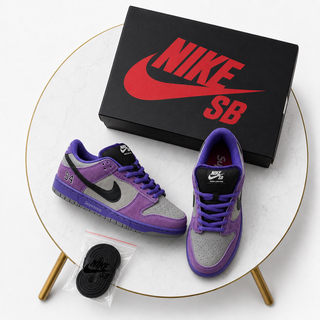 Nike SB Dunk Low Purple Suede – Court Purple & White Skate Sneakers