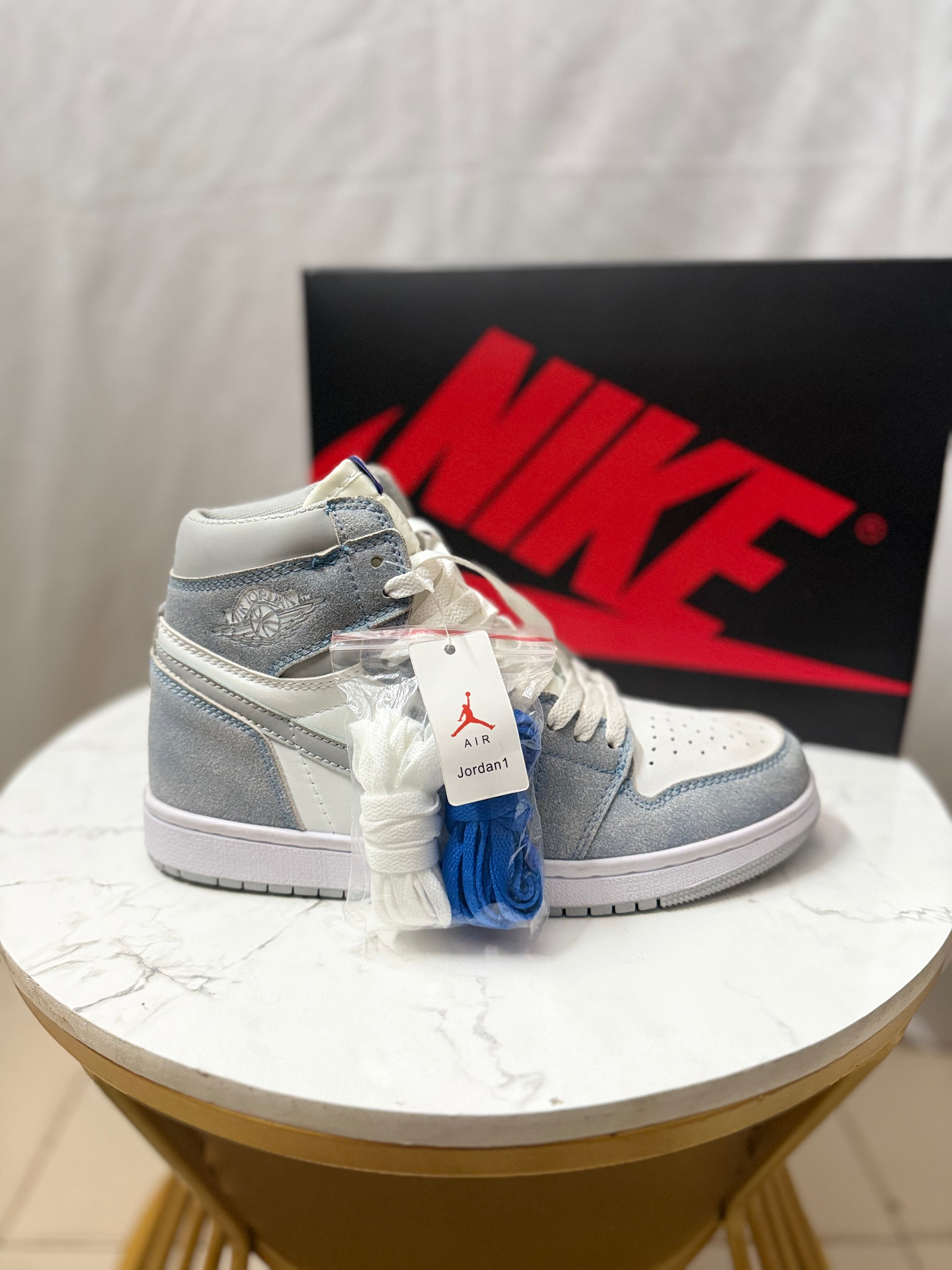 Air Jordan 1 High Retro OG Hyper Royal – Vintage Blue Suede Sneakers
