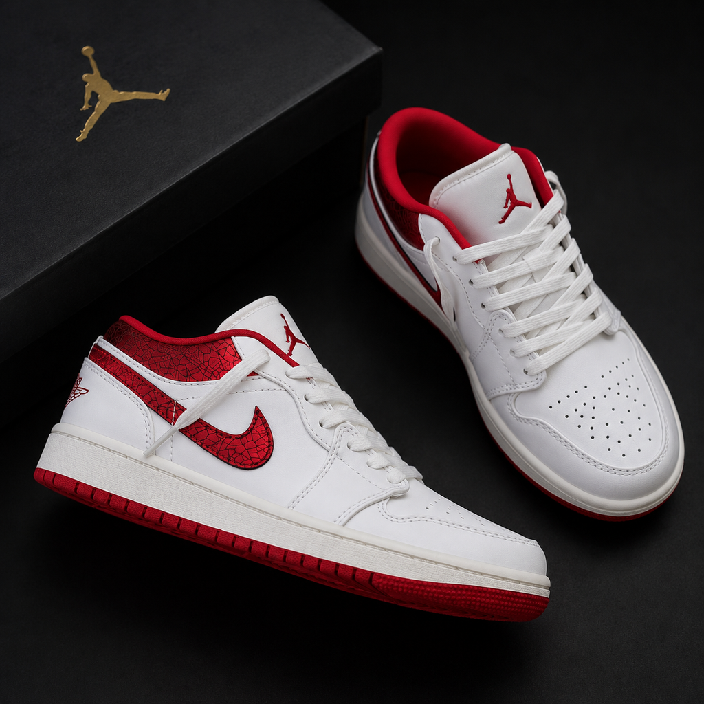 Air Jordan 1 Low “Ruby” Women’s – Sail/Varsity Red/Team Red