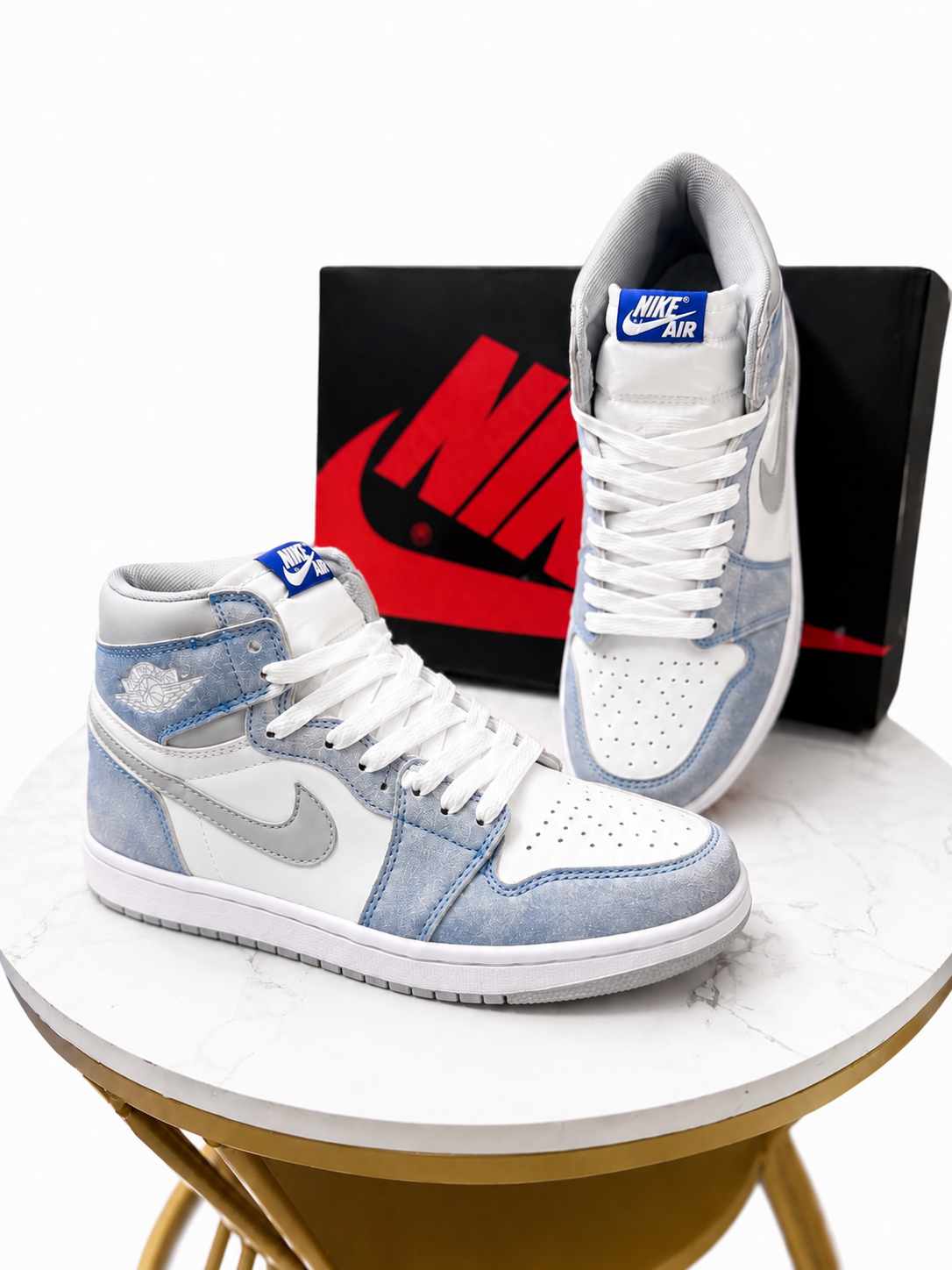 Air Jordan 1 High Retro OG Hyper Royal – Vintage Blue Suede Sneakers