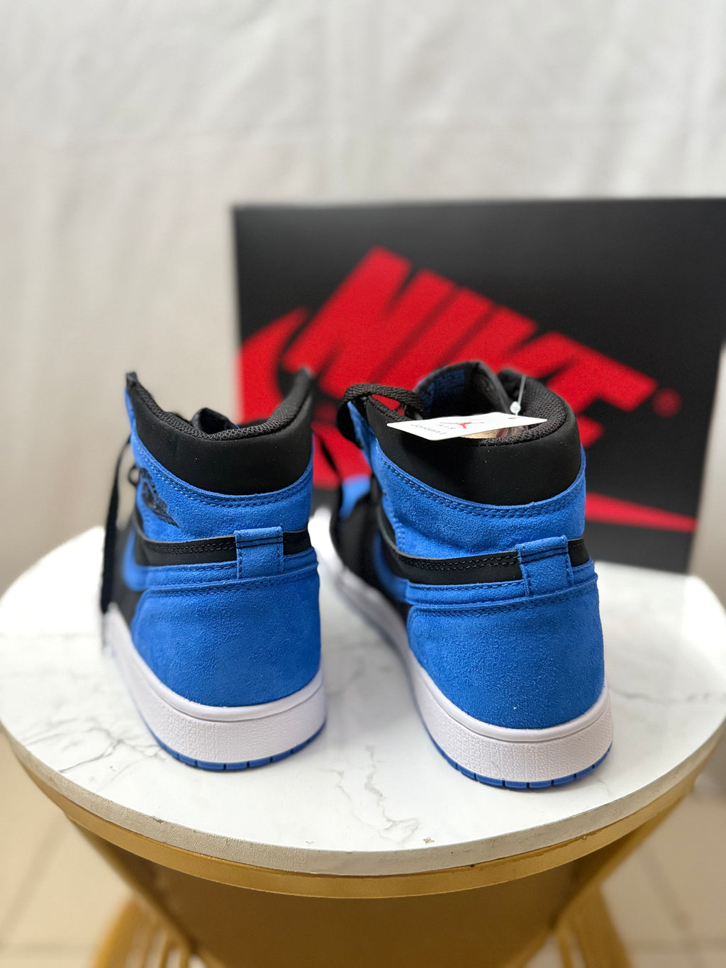 Air Jordan 1 High OG Royal Reimagined – Black Royal Blue Suede Sneakers