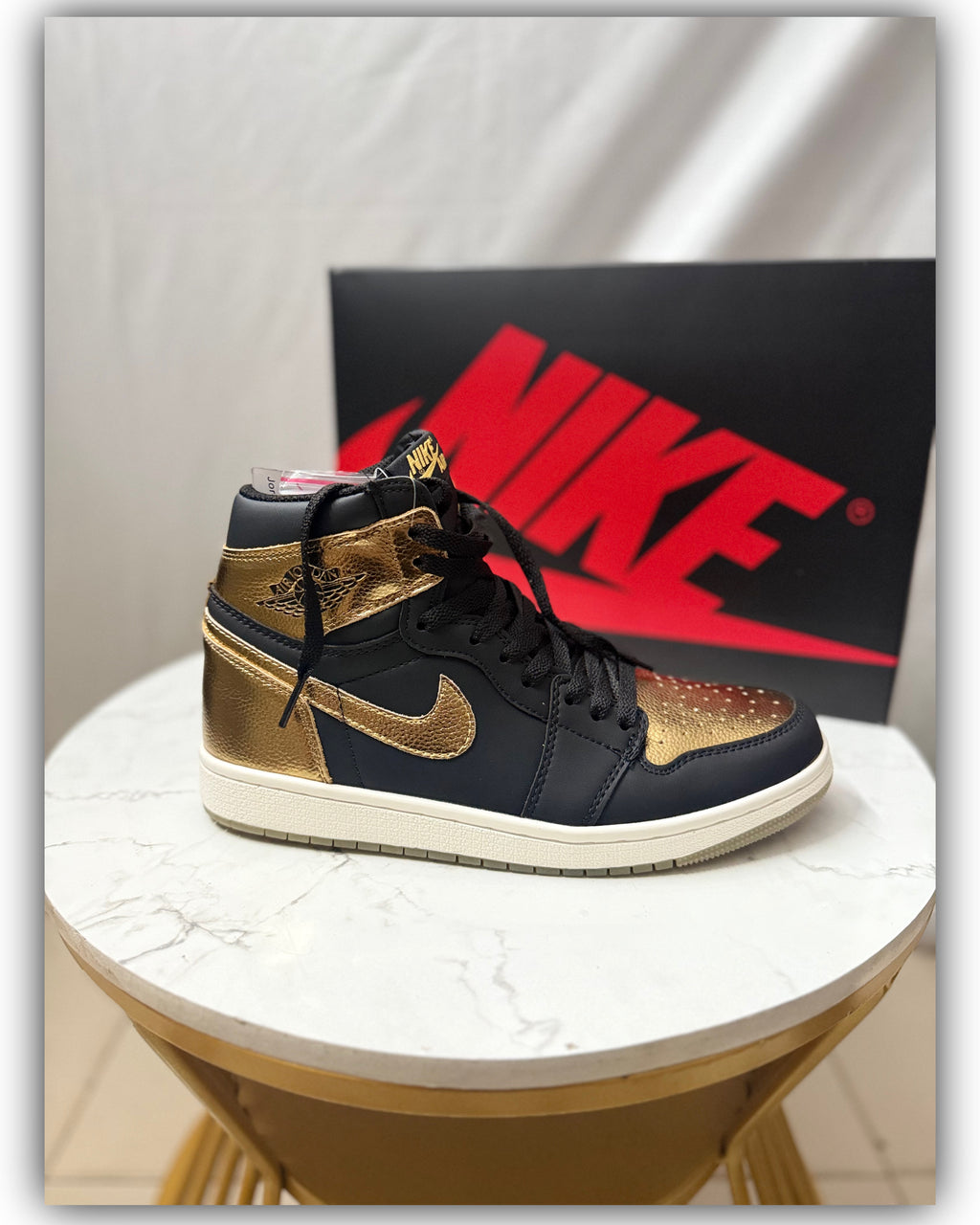 Air Jordan 1 High OG Metallic Gold | Premium Black & Gold Sneaker | Limited Edition