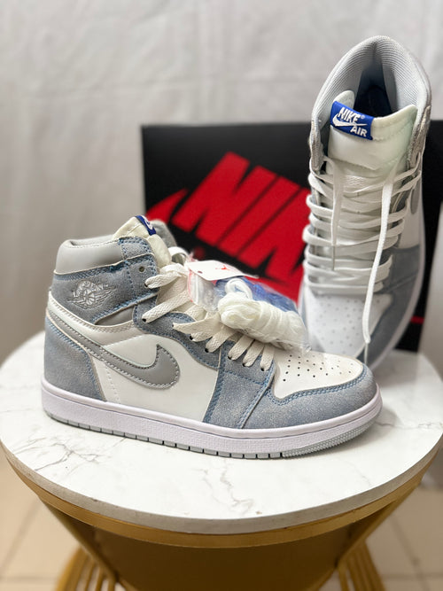 Air Jordan 1 High Retro OG Hyper Royal – Vintage Blue Suede Sneakers