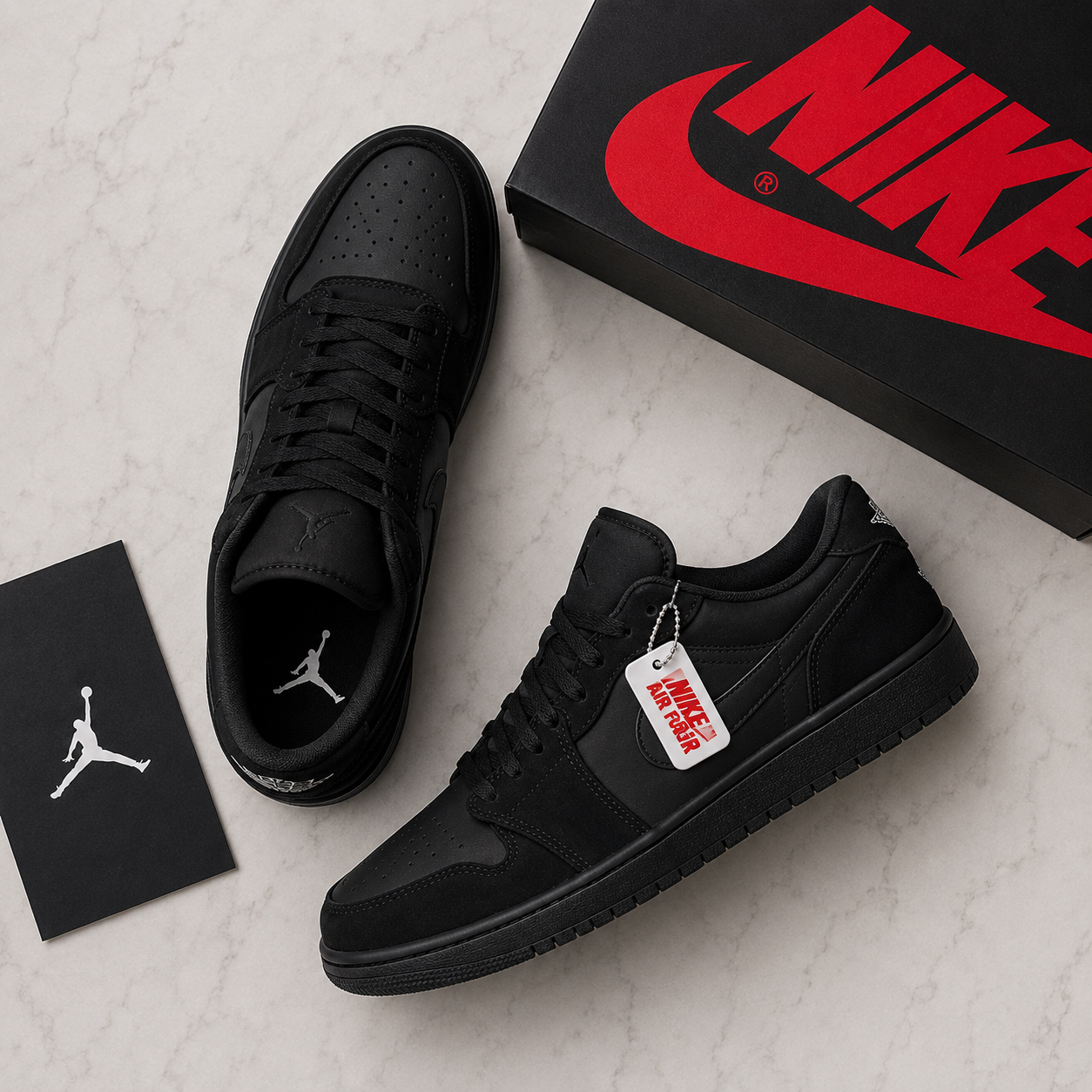 Jordan 1 Low Triple Black 2022
