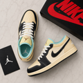 Nike Air Jordan 1 Low SE Coconut Milk Black Muslin BLACK