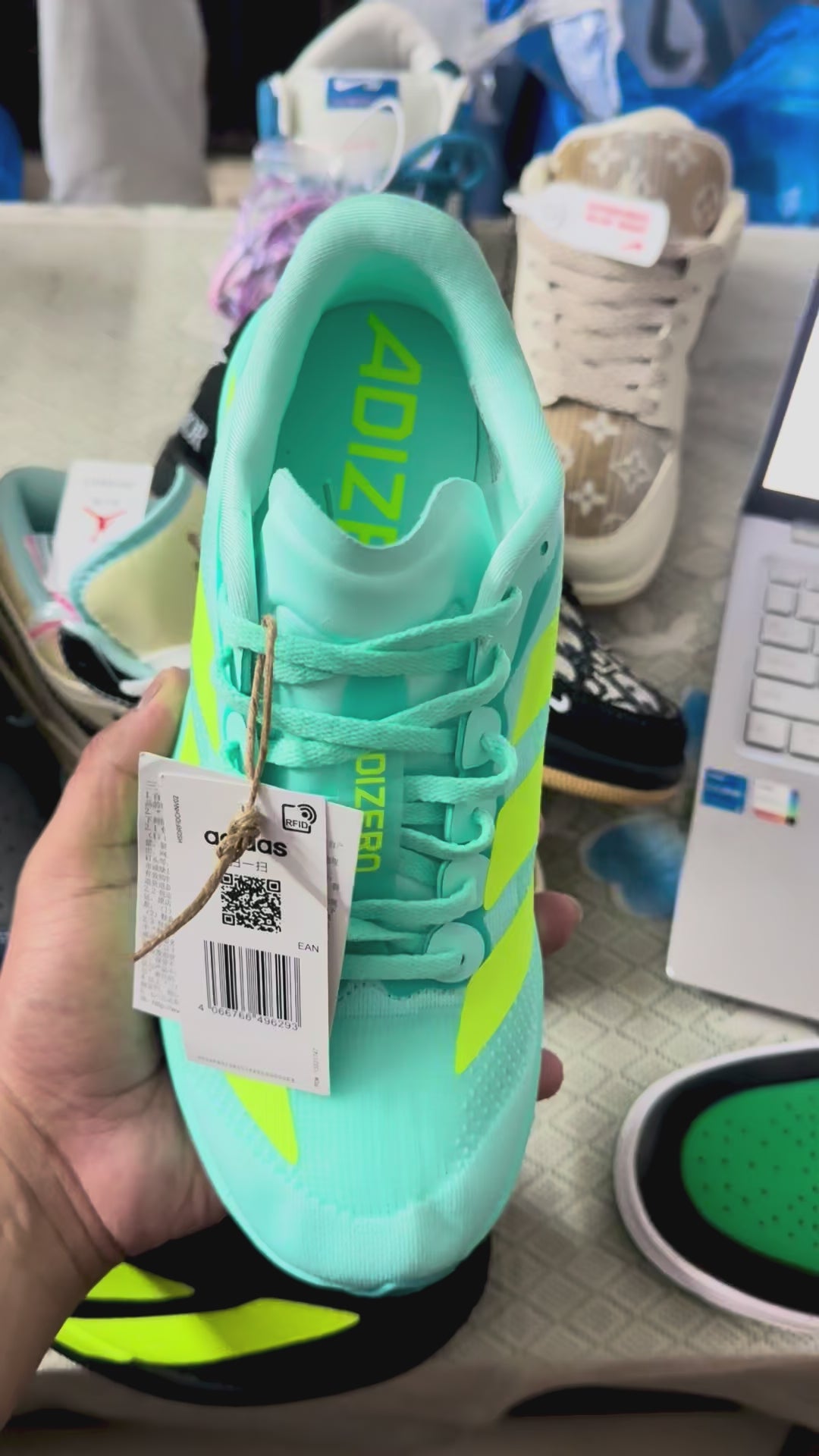 Adizero Evo SL Flash Aqua Lucid Lemon